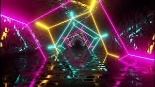 vj loop neon fantastic tunnel 4k vj loop background video | No Copyright video