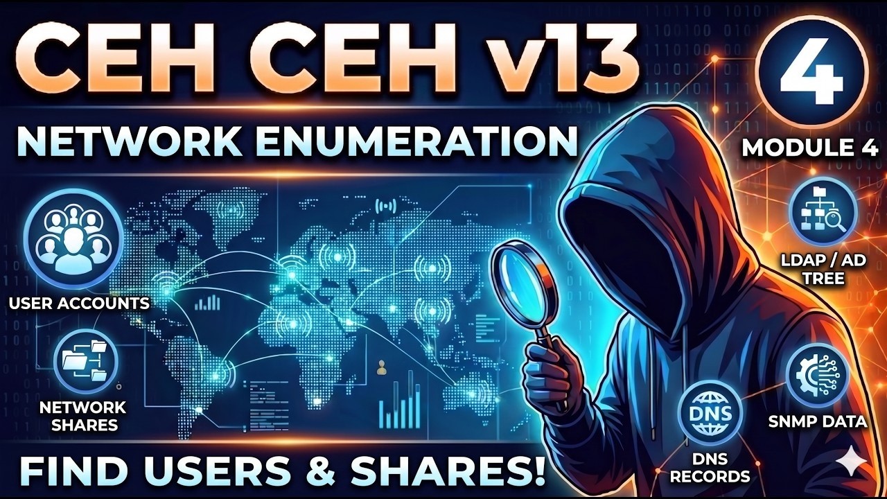 CEH v 13 | Enumeration Lab | Module no 4 | Class 9 - YouTube