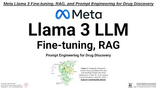 Meta Llama 3 Fine tuning, RAG, and Prompt Engineering for Drug Discovery