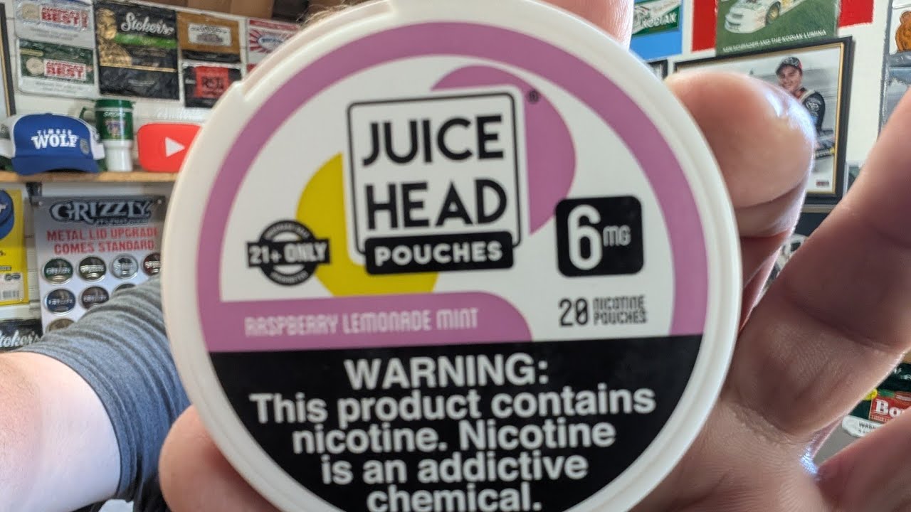 Juice Head Raspberry Lemonade Mint Nicotine Pouches Review - YouTube