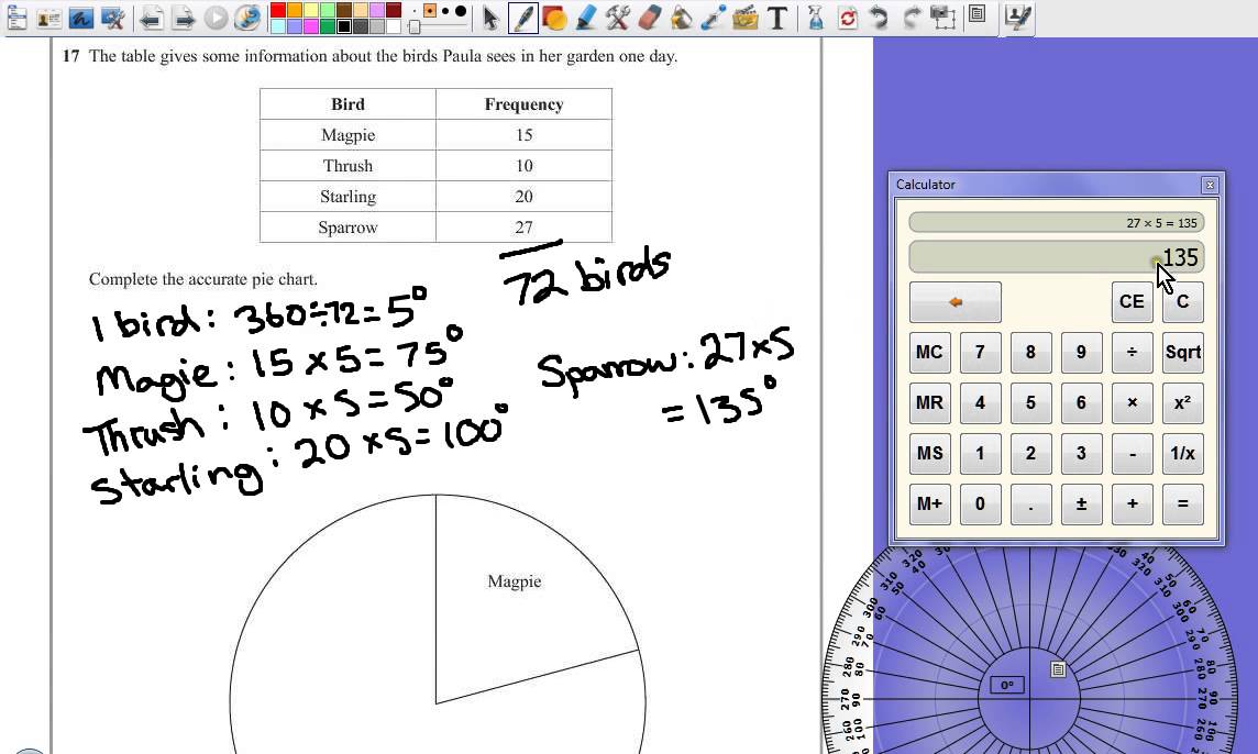 Pie Chart Exam Questions