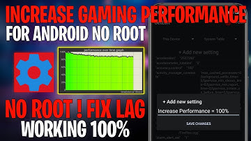 Increase Gaming Performance With SetEdit Codes No Root | Max FPS & Fix Lag 😍
