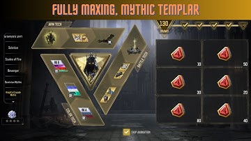 I fully maxed out, mythic Templar COD mobile 🤯