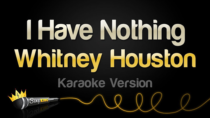 I Have Nothing Instrumental version - Instrumental performance video thumbnail