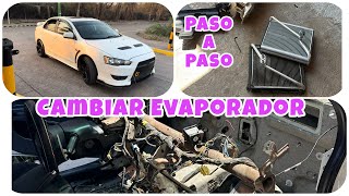 Cómo cambiar EVAPORADOR paso a paso del CLIMA CABINA /LANCER GTS