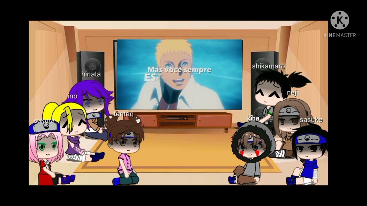 amigos do naruto reagindo ao rap do naruto e kurama (7minutos)