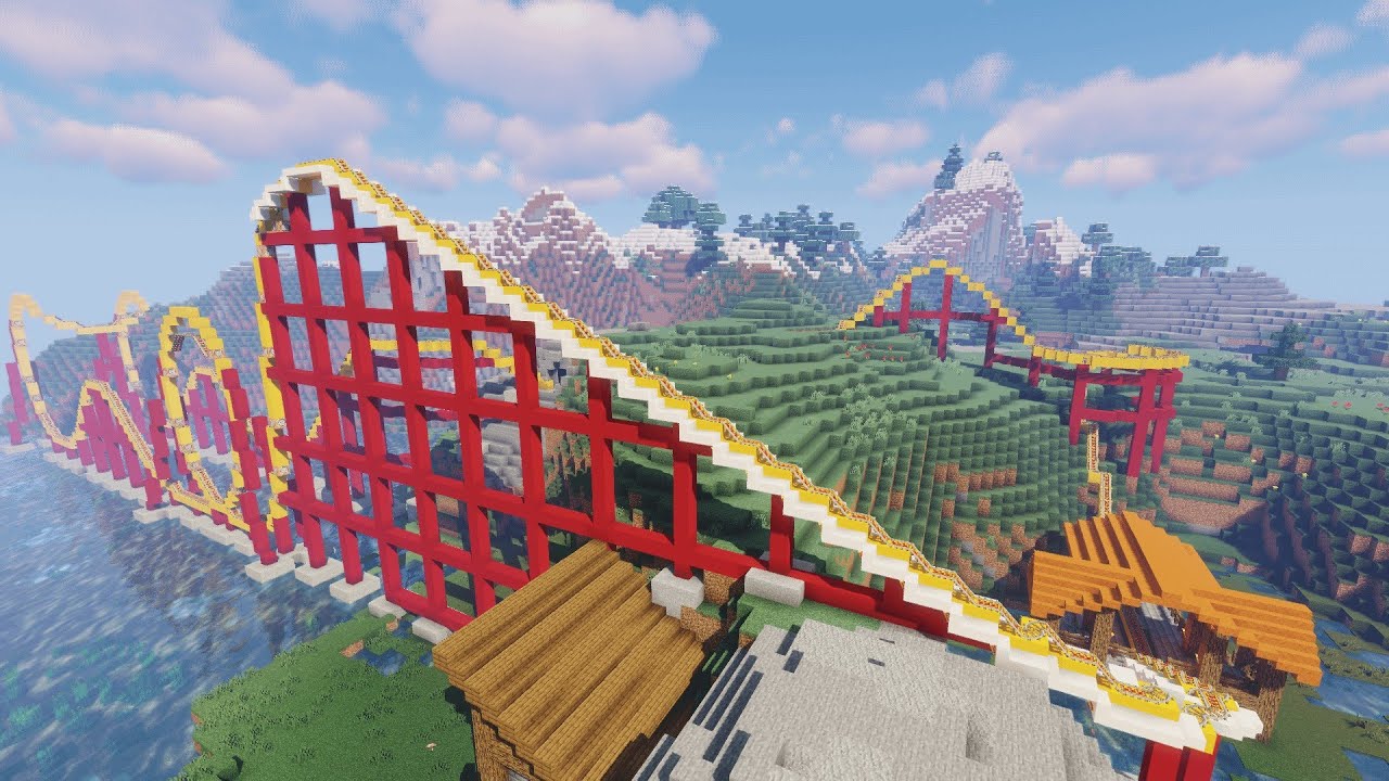 Montaña Rusa Extrema En Minecraft 😬 - YouTube