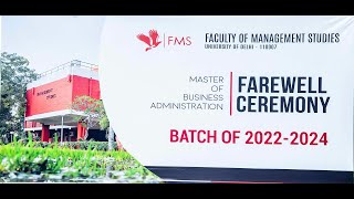 Farewell to the Batch of 2024 | Media Relations Cell | FMS-Delhi