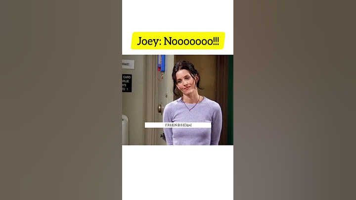 when monica says to joey that chandler stole money from her purse wait for joey  Noooo%21  %F0%9F%98