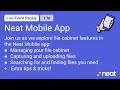 Neat Mobile App - File Upload &amp; Management