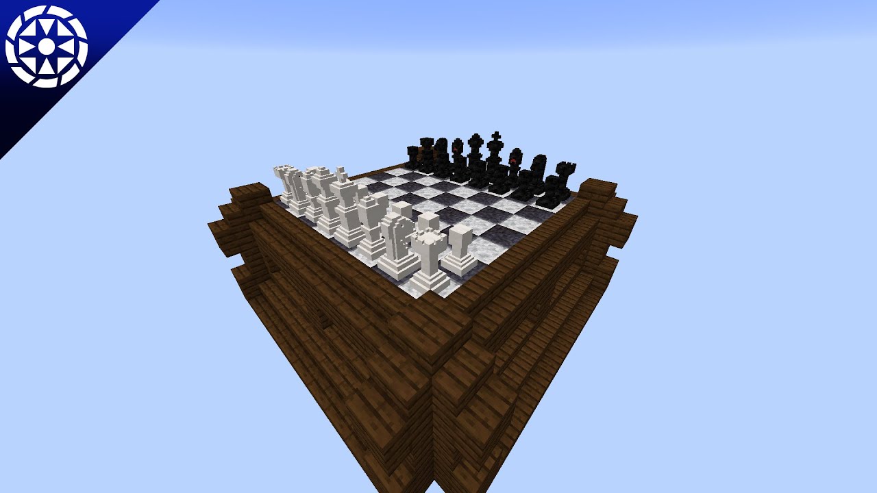 Minecraft Redditor creates a playable chess board in the game