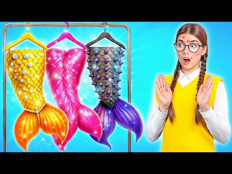 From Nerd to Popular Mermaid | Crazy Challenge by Multi DO Girls