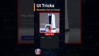Readable Text on Image in CSS | UI Tips and Tricks #coding #shorts #frontend