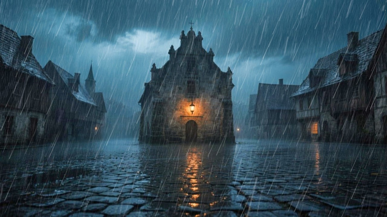 Lluvia Fuerte y Truenos para Dormir Profundo Toda la Noche – Sonido de Tormenta Relajante