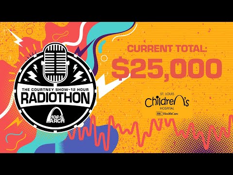 Courtney Show Radiothon NOON update... Over $25,000 raised!