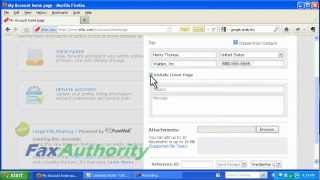 eFax(R) Review - Sending a Fax Through the Web Interface