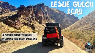 LESLIE GULCH ROAD | A SCENIC DRIVE THROUGH STUNNING RED ROCK CANYONS