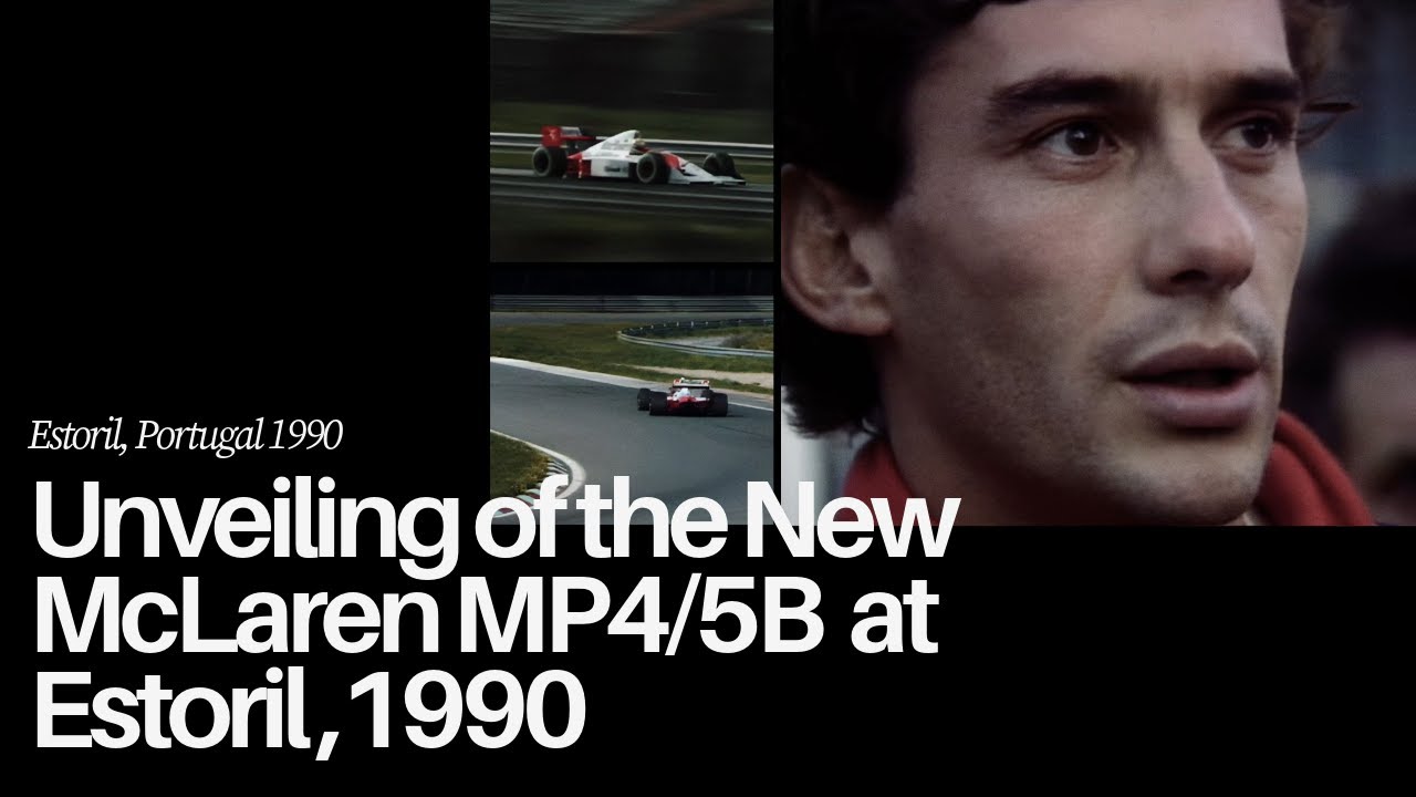 Unveiling of the New McLaren MP4/5B with Ayrton Senna at Estoril