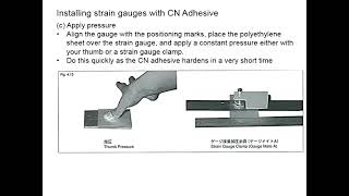 3.8 Installing strain gauge with CN adhesive