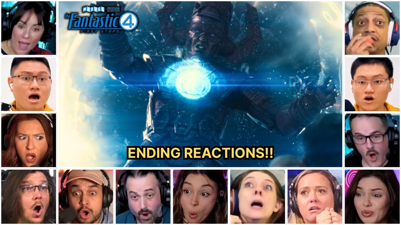Reactors Reacting To Sue Storm Vs Galactus | Fantastic Four First Steps Ending Reaction Mashup
