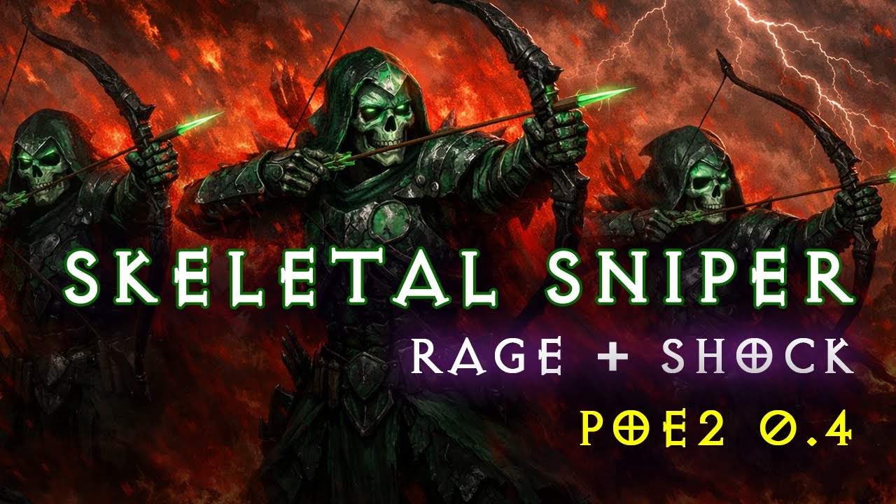 [POE2] 0.4 Skeletal Sniper Lich/Varashta Build – Shock + Rage Power