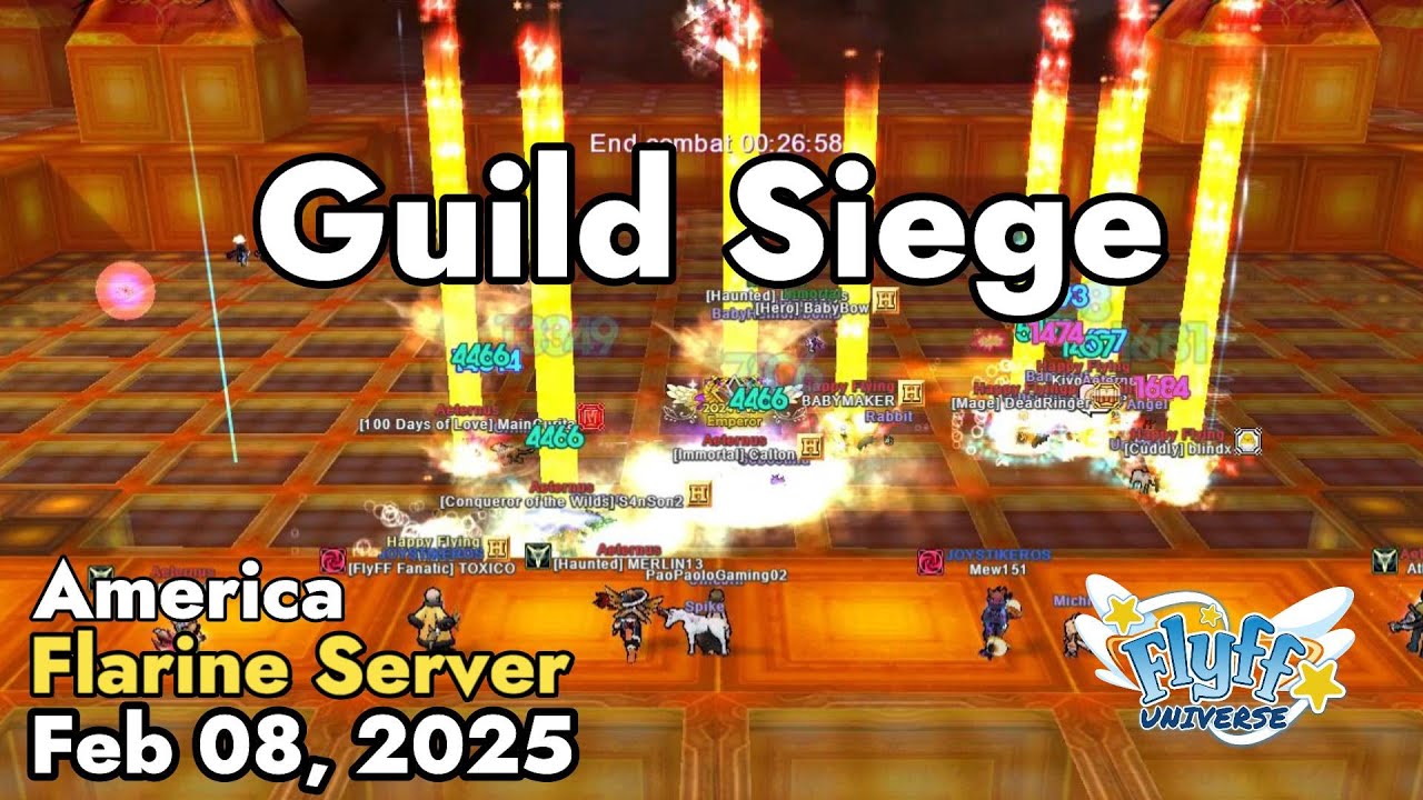 Guild Siege (Flarine Server) February 08, 2025 | Flyff Universe