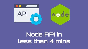 NodeJS API in 4 minutes
