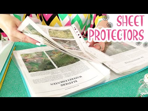 ASMR Plastic Sheet Protectors, Shuffling Paper, Paper Sorting 😴 • No Talking