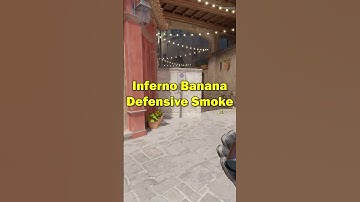 Cs2 Inferno - Banana Defensive Smoke - #cs2 #counterstrike #csgo