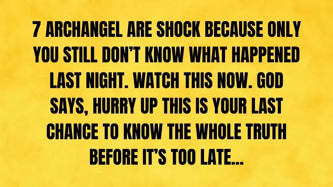 🔴 7 ARCHANGEL ARE SHOCK BECAUSE