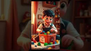 Tidy Up Time! | Fun Cleanup Song for Kids | Animated Nursery Rhyme #Shorts #Songs #kidssongs