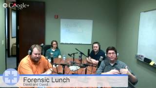 Forensic Lunch 11/1/13