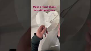 Make a heart shaped box with your laser! #craft #diycrafts #glowforge #lasercutting