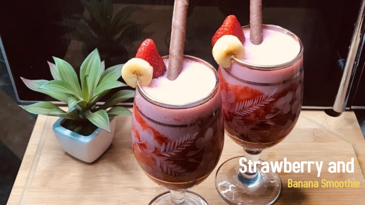 Strawberry and Banana Smoothie | Flavour Fiesta by Sehar