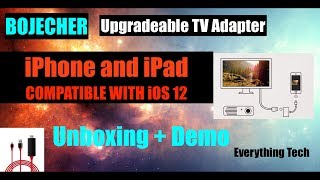 Lightning to HDMI Cable (Upgradeable) For Compatibility iOS 12 iPhone to TV