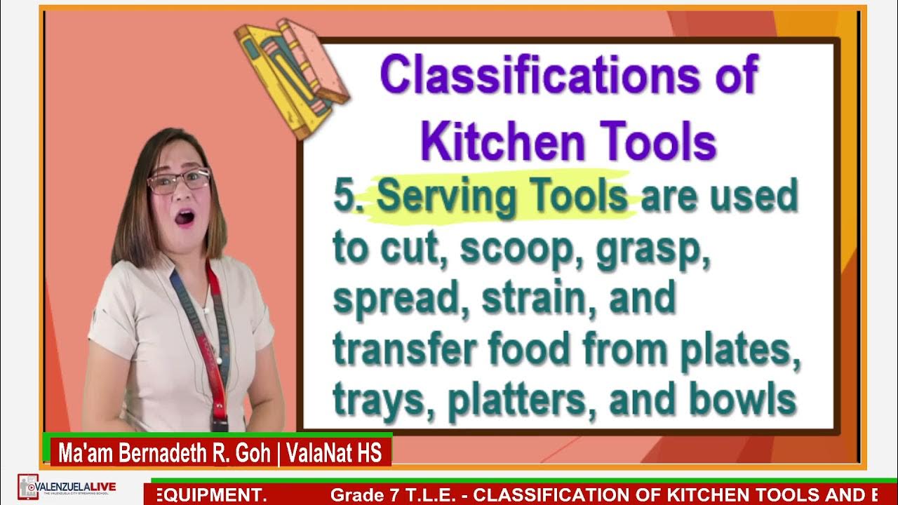 GRADE 7 TLE CLASSIFY KITCHEN TOOLS AND EQUIPMENT. YouTube