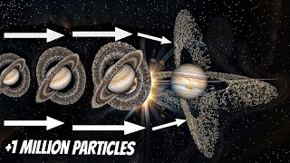 Jupiter Huge X-Rings Collision with Saturn X-Rings | Universe Sandbox 2