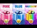 Choose your gift pink blue or rainbow  how lucky are you  quiz shiba