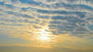 Real shot of sunset time lapse cloudscape changes