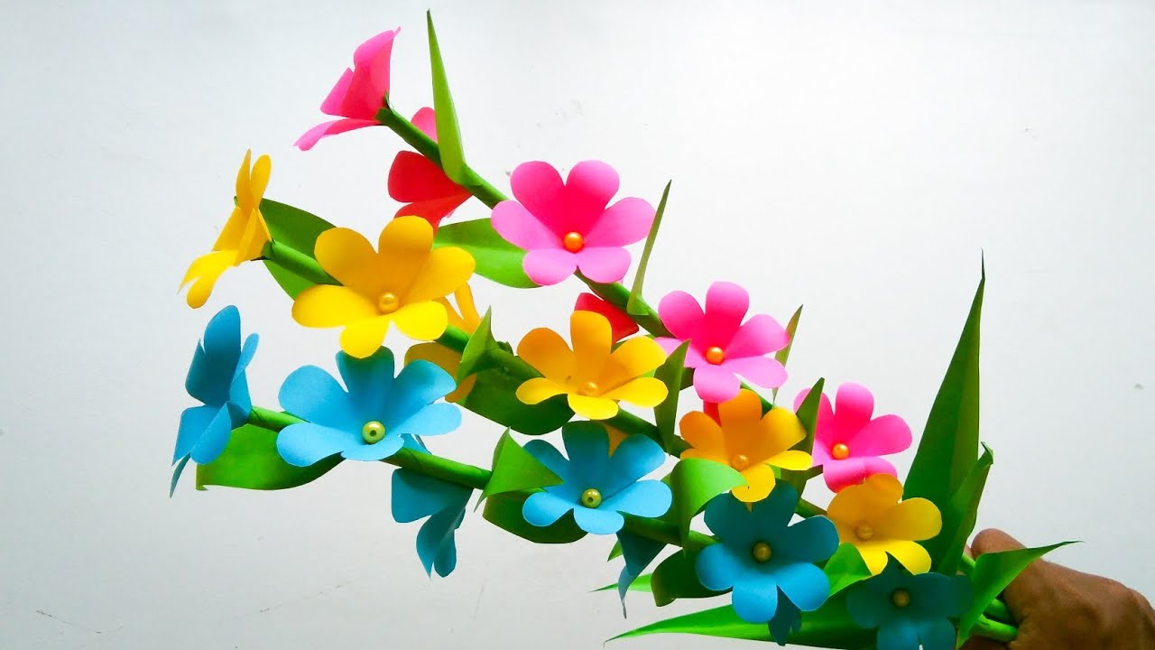  Cara  Membuat  Bunga  Dari  Kertas  Origami  Diy Paper Flowers 