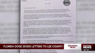 DOGE sends letters to Lee County