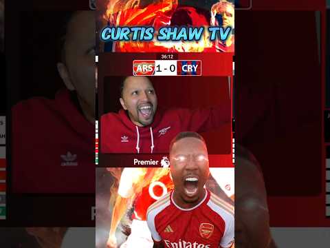 CURTIS SHAW TV REACTION TO GABRIEL SECOND GOAL VS CRYSTAL PALACE 🔴⚪️🥳#arsenal #trending #football
