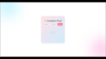 ⏳ Colorful Countdown Timer – HTML, CSS & JS | Stylish Circular Progress
