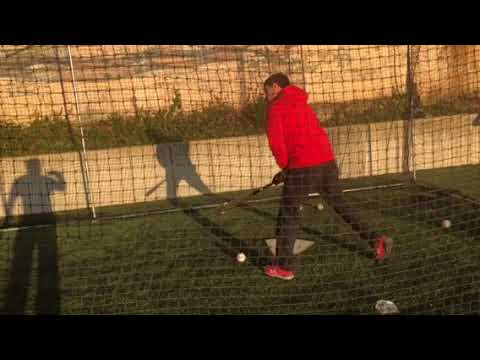 hitting the gym LUIGI in slow motion@HARLEM BASEBALL HITTING ACADEMY