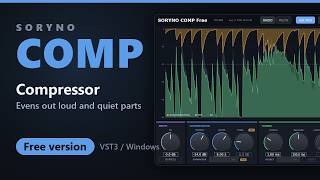 SORYNO COMP Free - compressor with gain reduction history and transfer curve (free, VST3, Windows) screenshot 5