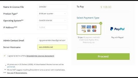 Đăng ký license directadmin miễn phí | dandev