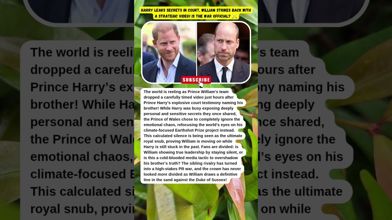 WILLIAM’S REVENGE? SHOCKING VIDEO AFTER HARRY’S TALK! 👑🔥 