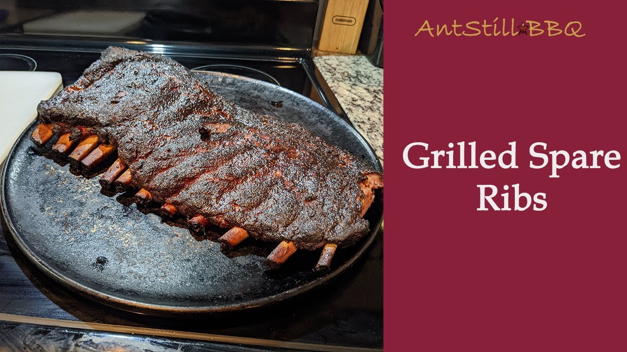 Smoking Spare Ribs on Kettle Grill How to BBQ Spare Ribs on Chargriller Grill AntStill BBQ