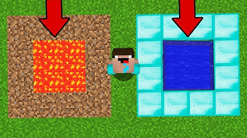Minecraft NOOB vs PRO: WHICH SECRET PIT WILL NOOB CHOOSE RIGHT TO SURVIVE? 100% trolling Animation