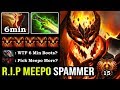 WTF 6MIN BOOTS 9K SF GOD Crazy Triple Raze Deleted Meepo Spammer 100% Fast Hand + Max Soul Buff DotA